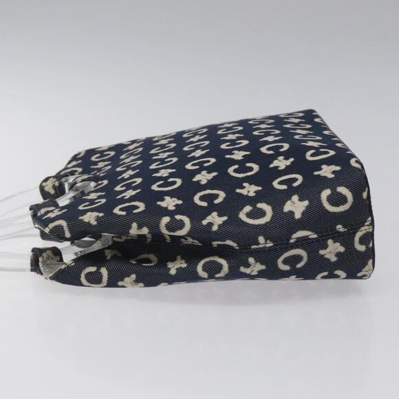 CELINE C Macadam Canvas Hand Bag Navy - Picture 5 of 12